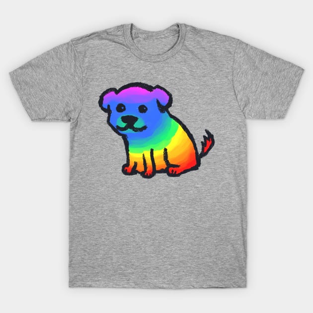 Rainbow Dog T-Shirt by FoxShiver